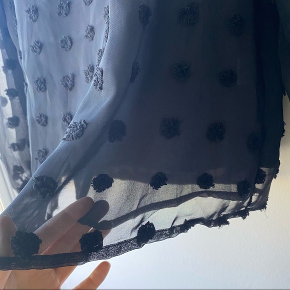 Sheer Black Polka Dot Top - Picture 3 of 5